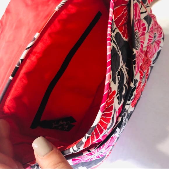 Vera Bradley Red and Pink Floral Purse - Picture 6 of 6